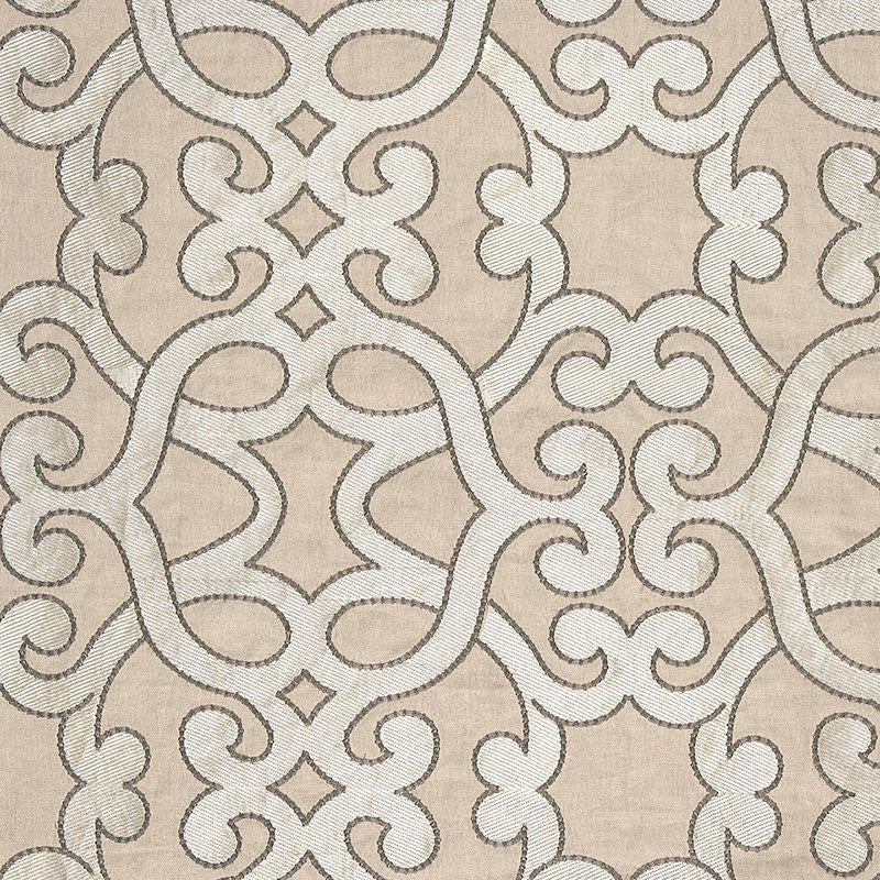 Amboise Linen Embroidery Greige 65181 by Schumacher Fabric Schumacher Fabric Amboise Linen Embroidery Greige 65181Fabric LINEN 61% INDIA </p><p>Repeat: H: HORZ. 16 3/4" (43CM) , V: VERT. 15" (38CM) 50 - Fabric Carolina -