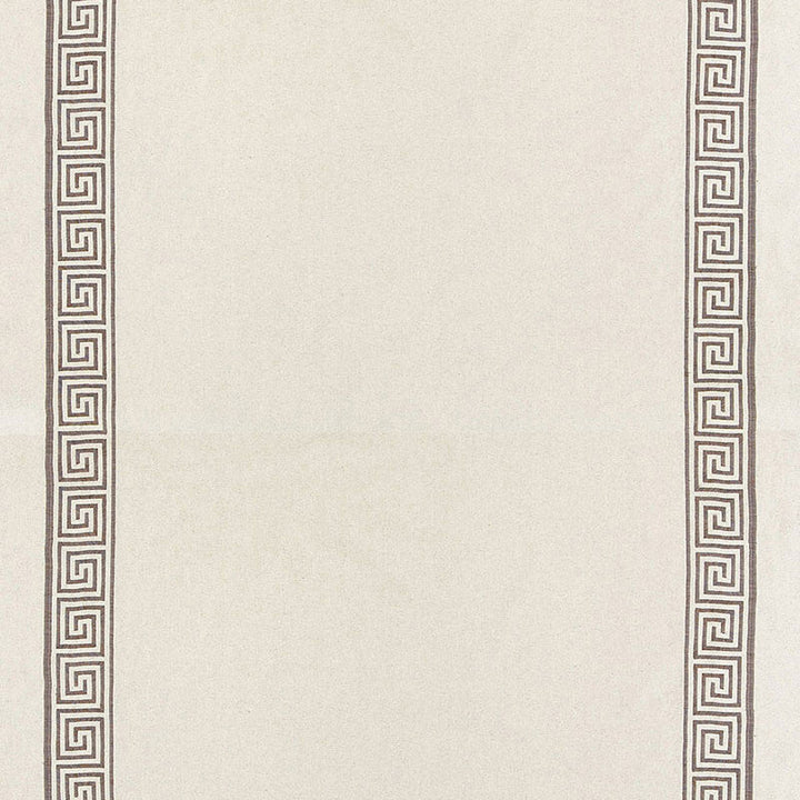 Greek Key Embroidery Ii Truffle 65250 by Schumacher Designer Fabric AU NATUREL COTTON 70% LINEN 24% BELGIUM MARTINDALE 20,000 </p><p>Repeat: Horizontal: and Vertical: 4 1/8" (10CM) 58 - Swanky Fabrics -