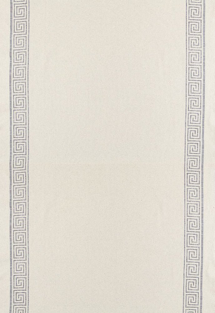 Greek Key Embroidery II Zinc 65251 by Schumacher Fabric Au-Naturel 70% Cotton, 24% Linen, 6% Wool Martindale 20,000 Horizontal: - and Vertical: 4.125 58 - Fabric Carolina -