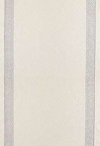 Greek Key Embroidery Ii Zinc 65251 by Schumacher Fabric