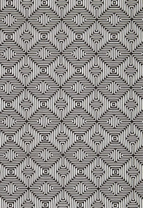 Amazing Maze Kohl 65322 by Schumacher Fabric