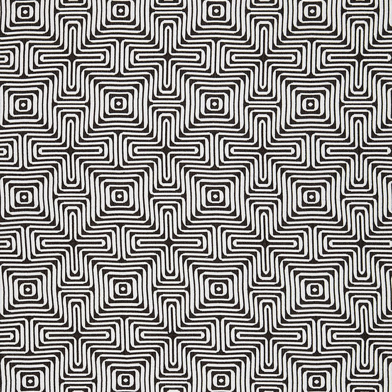 Amazing Maze Kohl 65322 by Schumacher Fabric TRINA TURK See Sample UNITED STATES OF AMERICA MEDIUM DUTY </p><p>Repeat: Horizontal: 6 3/8" (16CM) and Vertical: 6 3/8" (16CM) 51" WIDE (130CM) - Fabric Carolina -