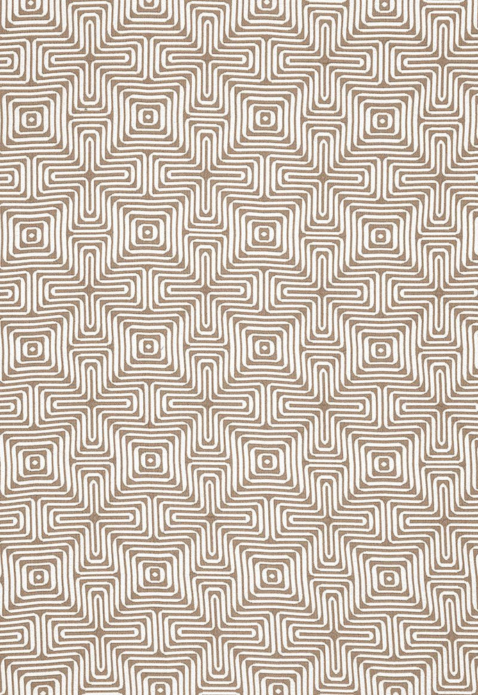 Amazing Maze Sand 65323 by Schumacher Fabric Trina-Turk 100% Sunbrella Wyzenbeek 12,000 Horizontal: 6.375 and Vertical: 6.375 51 - Fabric Carolina -