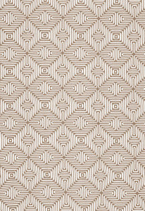 Amazing Maze Sand 65323 by Schumacher Fabric
