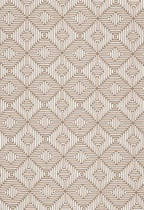 Amazing Maze Sand 65323 by Schumacher Fabric