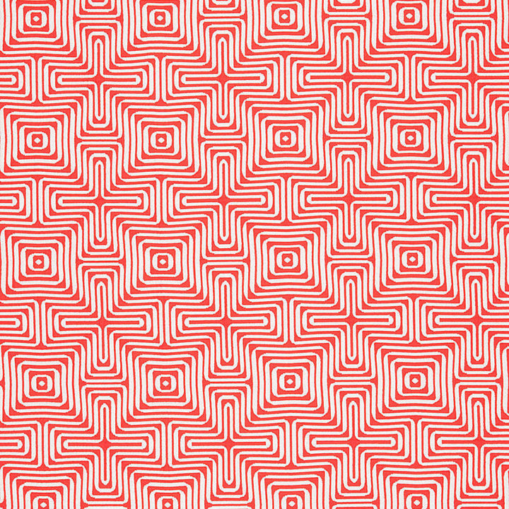 Amazing Maze Coral 65324 by Schumacher Designer Fabric INDOOR OUTDOOR PRINTS SUNBRELLA ACRYLIC 100% UNITED STATES OF AMERICA WYZENBEEK 12,000 </p><p>Repeat: Horizontal: 6 3/8" (16CM) and Vertical: 6 3/8" (16CM) 51 - Swanky Fabrics -