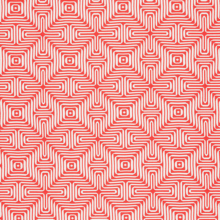 Amazing Maze Coral 65324 by Schumacher Fabric TRINA TURK See Sample UNITED STATES OF AMERICA MEDIUM DUTY </p><p>Repeat: Horizontal: 6 3/8" (16CM) and Vertical: 6 3/8" (16CM) 51" WIDE (130CM) - Fabric Carolina -