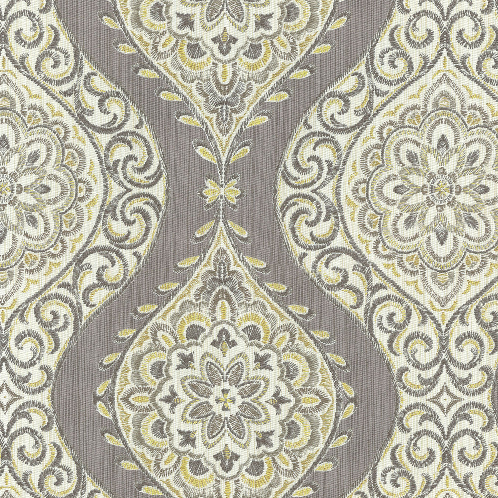 Moonlit Medallion Mineral 653440 by Waverly Fabric - 100% COTTON KOREA Horizontal: 13.5 and Vertical: 27 54 - Fabric Carolina -