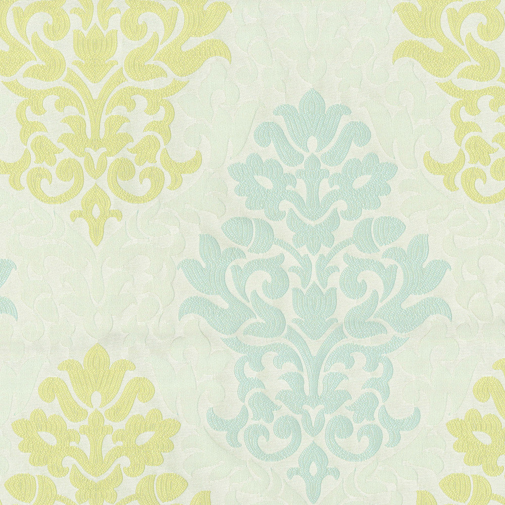 Romantic Rhyme Celery 653491 by Waverly Fabric - 100% POLYESTER INDIA Horizontal: 13.5 and Vertical: 15.75 56 - Fabric Carolina -