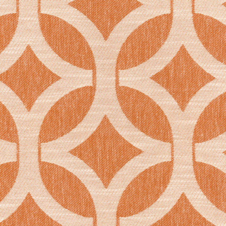 Ludlow Lattice Persimmon 653582 by Waverly Fabric - 51% POLYESTER 49% RAYON 24000 Horizontal: 6.5 and Vertical: 6.75 55 - Fabric Carolina -