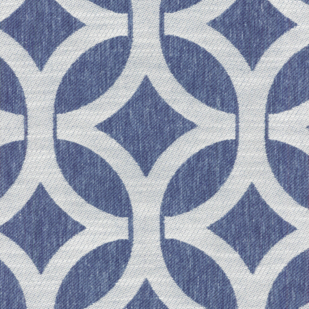 Ludlow Lattice Indigo 653584 by Waverly Fabric - 50% POLYESTER 43% COTTON 7% LINEN INDIA 24000 Horizontal: 6.5 and Vertical: 6.75 55 - Fabric Carolina -