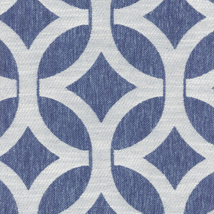 Ludlow Lattice Indigo 653584 by Waverly Fabric - 50% POLYESTER 43% COTTON 7% LINEN INDIA 24000 Horizontal: 6.5 and Vertical: 6.75 55 - Fabric Carolina -