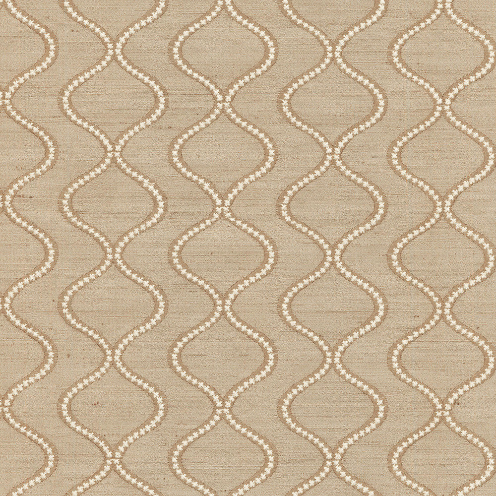 Cosmic Way Emb Sandstone 653772 by Waverly Fabric - BASE: 70% POLYESTER 30% COTTON, EMB: 100% RAYON India 27000 Horizontal: 4.375 and Vertical: 2 55'' Base 53'' Emb - Fabric Carolina -