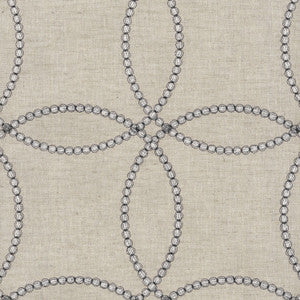 String Along Emb Gunmetal 653890 by Waverly Fabric