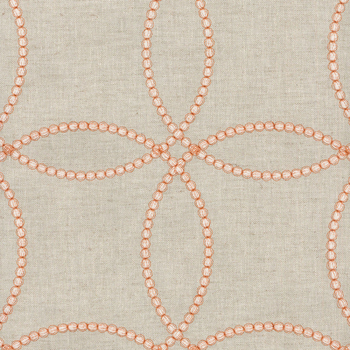 String Along Emb Copper 653891 by Waverly Fabric SIMPLY BRILLIANT 45P/32C/12L/6R/5M INDIA Wyzenbeek 51,000 Horizontal: 6.00" and Vertical: 6.00" 54" - Fabric Carolina -