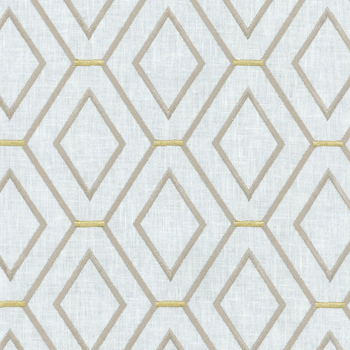 Diamond Duo Emb Pewter 653991 by Waverly Fabric - 100% UV Polypropylene India 33000 Horizontal: 4.38 and Vertical: 4.5 58'' Base 54'' Emb - Fabric Carolina -
