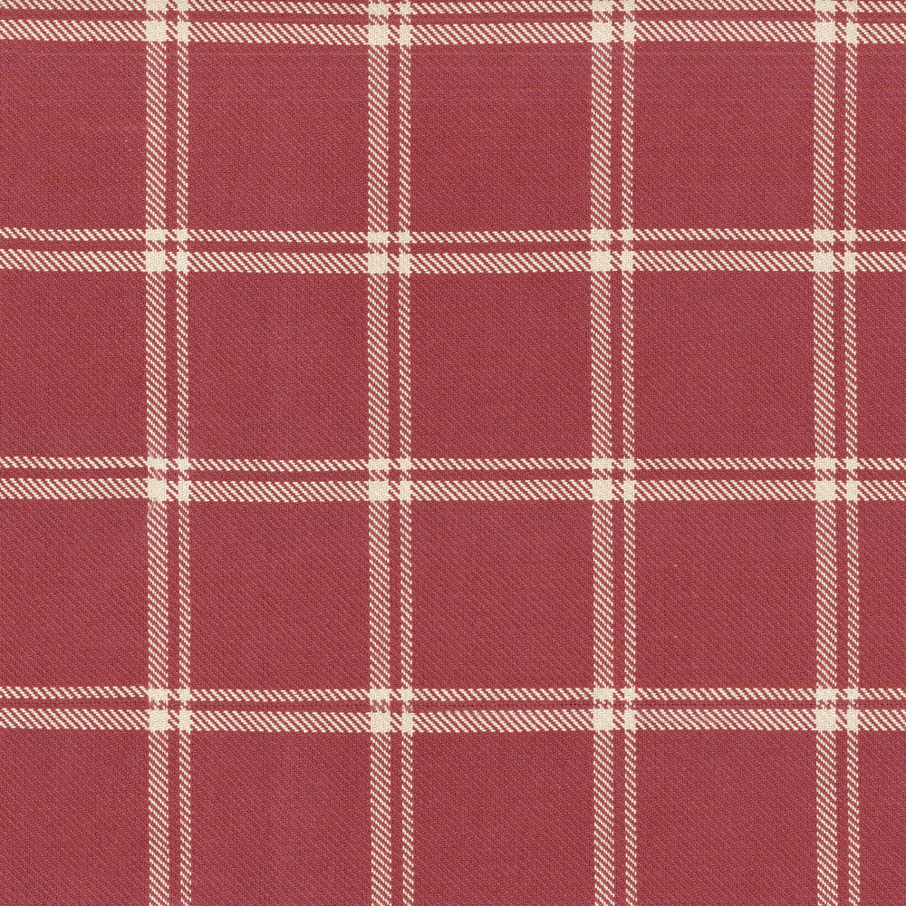 Bloomsbury Plaid Cinnabar 654083 by Waverly Fabric - 100% COTTON PORTUGAL 51000 Horizontal: 3.1 and Vertical: 3.25 56 - Fabric Carolina -