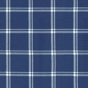 Bloomsbury Plaid Marine 654084 by Waverly Fabric
