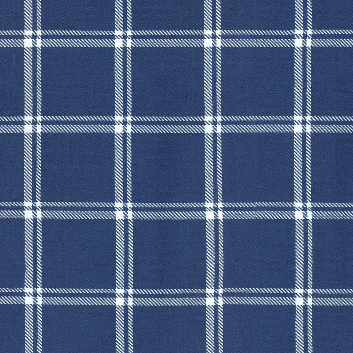 Bloomsbury Plaid Marine 654084 by Waverly Fabric - 100%Cotton PORTUGAL 51000 Horizontal: 3.1 and Vertical: 3.25 56 - Fabric Carolina -