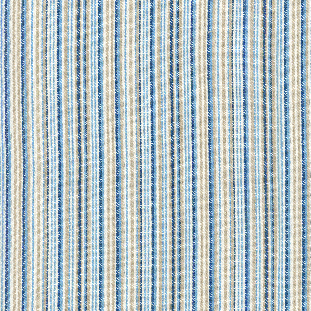Rustic Stripe Marine 654111 by Waverly Fabric - 100% COTTON 51000 Horizontal: 4 and Vertical: 0 54 - Fabric Carolina -