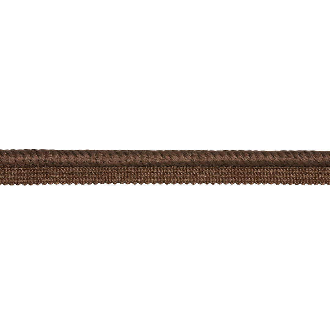 Edmond Linen Lip Cord - Brown by Schumacher Trim
