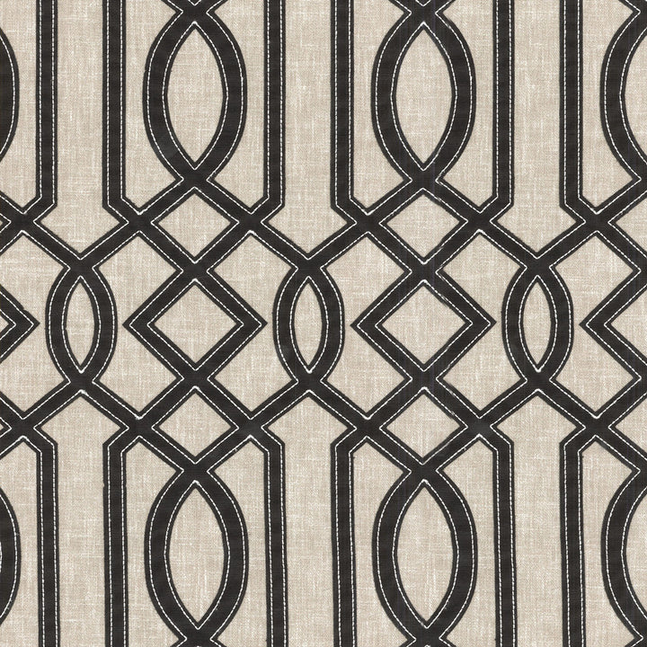 Cutout Embroidery Onyx 654120 by Waverly Fabric - BASE: 70% POLYESTER 30% COTTON, EMB: 100% RAYON India 24000 Horizontal: 4.75 and Vertical: 9 54 - Fabric Carolina -