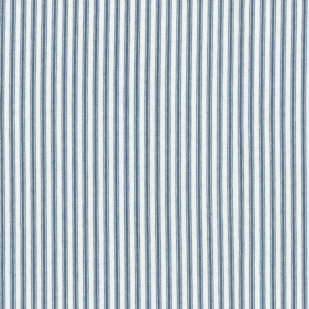 Classic Ticking Navy 654142 by Waverly Fabric - 100%Cotton CHINA 15000 Horizontal: 0 and Vertical: 0.3 55 - Fabric Carolina -