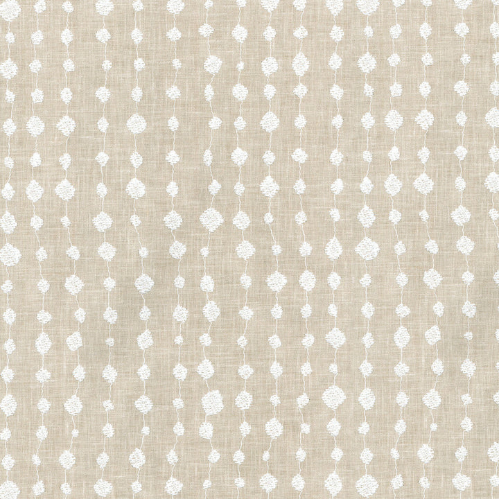 Droplet Emb Sand 654271 by Waverly Fabric - Base: 52%Poly 48%Cotton Emb:100%Cotton India 12000 Horizontal: 12.75 and Vertical: 12.5 54" base 51" embroidery - Fabric Carolina -