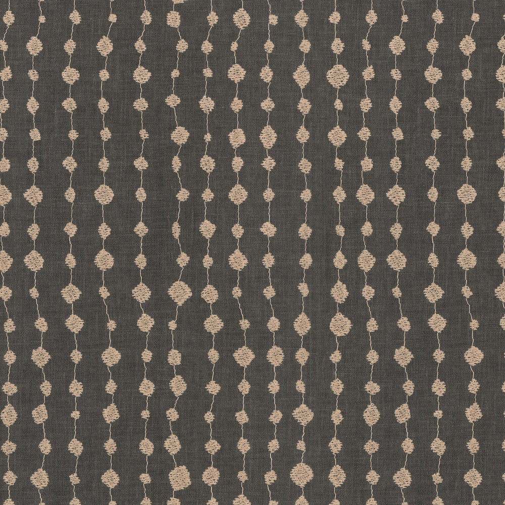 Droplet Emb Charcoal 654274 by Waverly Fabric - 90% POLYESTER 10% RAYON India 12000 Horizontal: 12.75 and Vertical: 12.5 54" base 51" embroidery - Fabric Carolina -