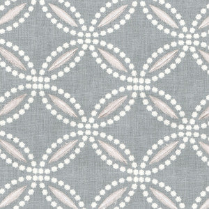 Circle Back Emb Sterling 654290 by Waverly Fabric