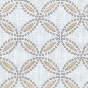 Circle Back Emb Smoke 654292 by Waverly Fabric