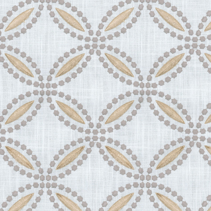 Circle Back Emb Smoke 654292 by Waverly Fabric - Base: 52%Poy 48%Cotton Emb:52%Rayon 48%Cotton India 51000 Horizontal: 6.75 and Vertical: 6.25 55" Base 53" Emb - Fabric Carolina -