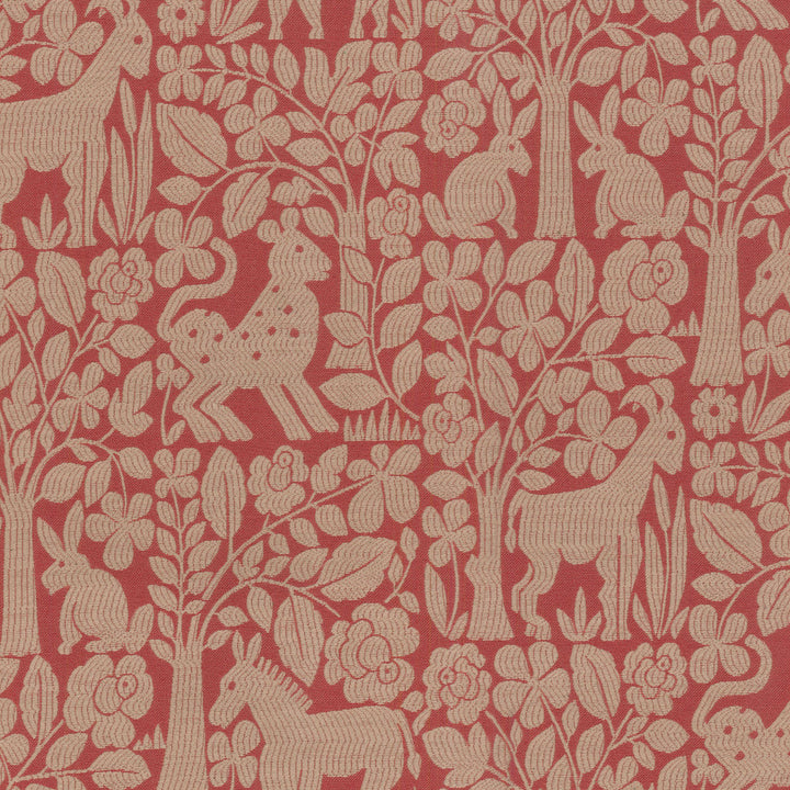 Forest Friends Persimmon 654371 by Waverly Fabric - Base:65%Cotton 35%Polyester CHINA 51000 Horizontal: 13.5 and Vertical: 18 54 - Fabric Carolina -