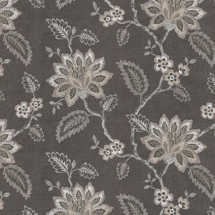 Perennial Emb G Porcini 654390 by Waverly Fabric - Base:52%Polyester 48%Cotton Embroid:100%Rayon INDIA 12000 Horizontal: 17.25 and Vertical: 12.5 54 - Fabric Carolina -