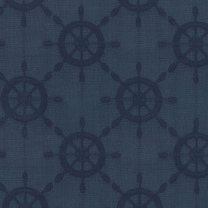 Ship'S Wheel Navy 654424 by Waverly Fabric