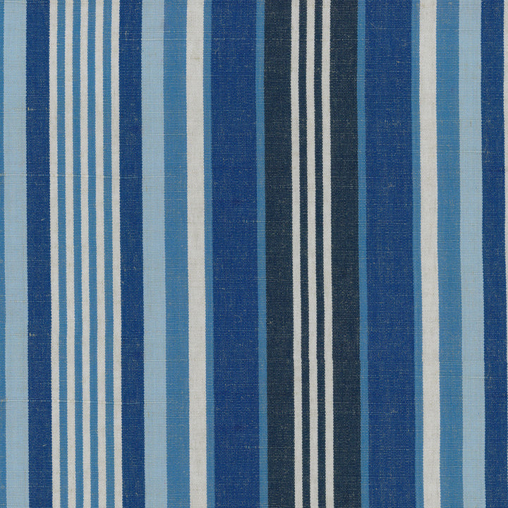 Meadow Stripe Sky 654520 by Waverly Fabric - 52%Jute 48%Cotton TAIWAN 25000 Horizontal: 0 and Vertical: 13.5 54 - Fabric Carolina -