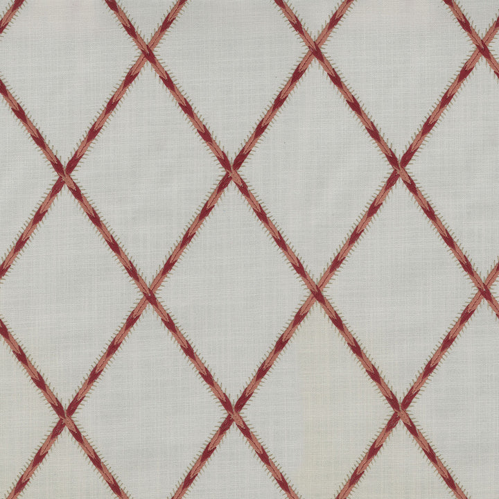 Trade Winds Emb Coral 654542 by Waverly Fabric - 54% Polyester 46% Cotton Embroid:100% Cotton INDIA 51000 Horizontal: 4.5 and Vertical: 6.25 56 - Fabric Carolina -