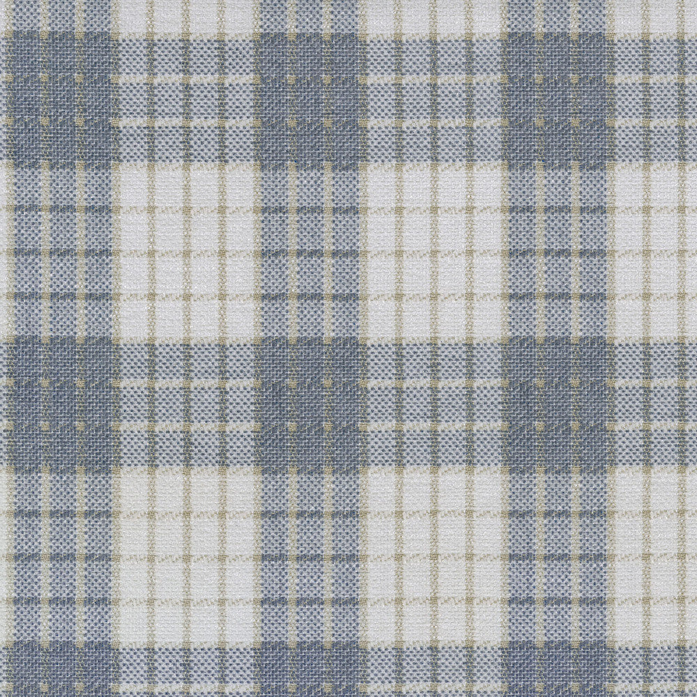 Cozy Plaid Sky 654571 by Waverly Fabric - 87% Polyester 13% Cotton India 51000 Horizontal: 4 and Vertical: 5.5 54 - Fabric Carolina -