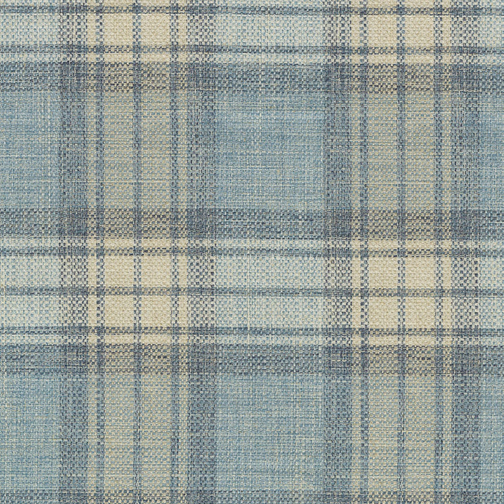 Kintyre Plaid Caspian 654612 by Waverly Fabric - 87% Polyester 8% Cotton 5% Linen INDIA 51000 Horizontal: 7.6 and Vertical: 7 54 - Fabric Carolina -