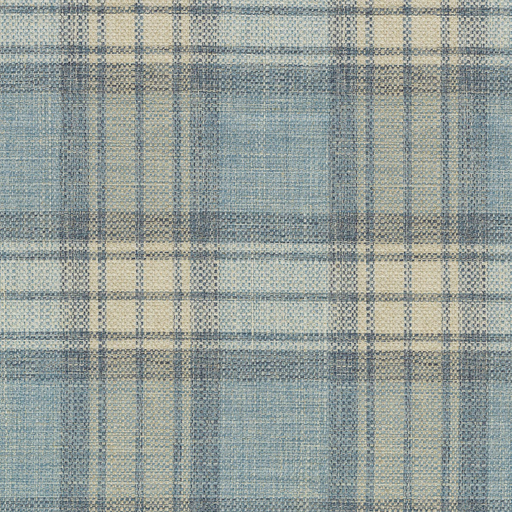 Kintyre Plaid Caspian 654612 by Waverly Fabric 87% Polyester, 8% Cotton, 5% Linen India 51000 Horizontal: 7.6 and Vertical: 7 54 - Fabric Carolina -