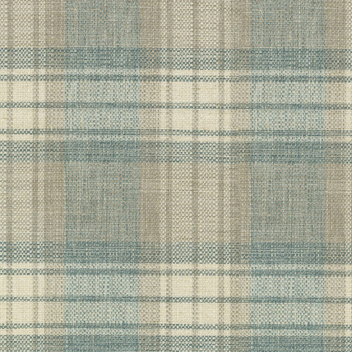 Kintyre Plaid Glacier 654613 by Waverly Fabric - 87% Polyester 8% Cotton 5% Linen INDIA 51000 Horizontal: 7.6 and Vertical: 7 54 - Fabric Carolina -