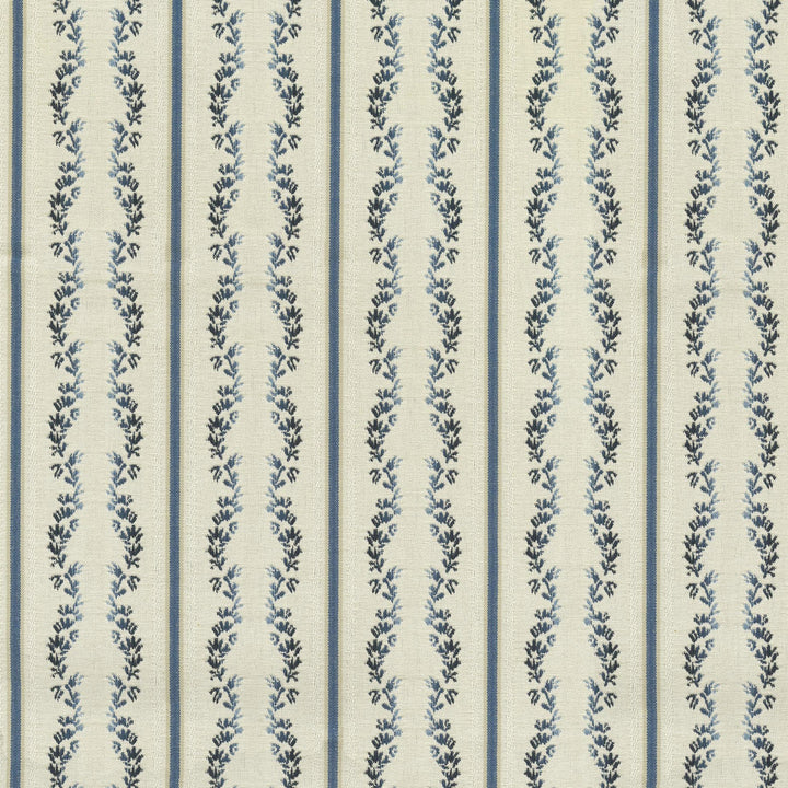 Regency Stripe Caspian 654621 by Waverly Fabric - 100% Cotton TURKEY Horizontal: 1.75 and Vertical: 2.75 57 - Fabric Carolina -