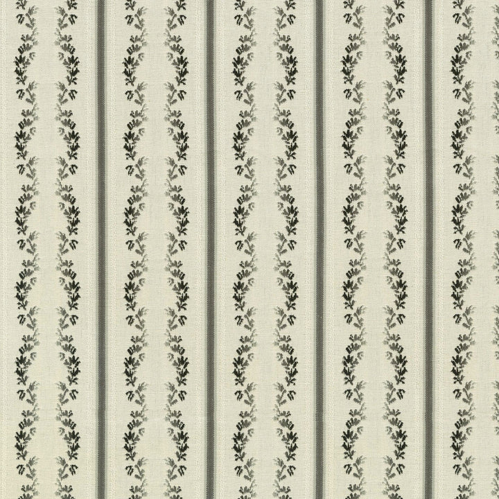 Regency Stripe Coal 654622 by Waverly Fabric - 100% Cotton TURKEY Horizontal: 1.75 and Vertical: 2.75 57 - Fabric Carolina -