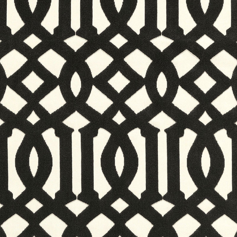Imperial Trellis Velvet Noir 65593 by Schumacher Fabric CHROMA See Sample ITALY HEAVY DUTY </p><p>Repeat: Horizontal: 5 5/8" (14CM) and Vertical: 10 1/2" (27CM) 55" WIDE (140CM) - Fabric Carolina -