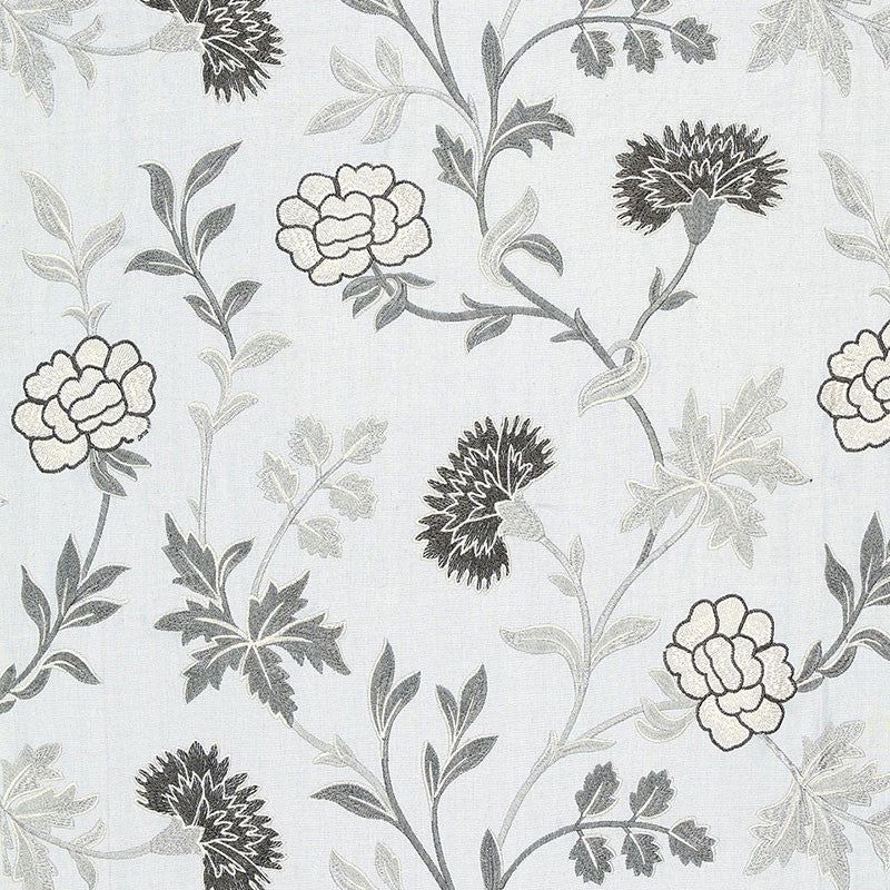 Sheridan Linen Embroidery Grisaille 65663 by Schumacher Fabric Schumacher Fabric Sheridan Linen Embroidery Grisaille 65663Fabric LINEN 66% INDIA </p><p>Repeat: H: HORZ. 25" (64CM) , V: VERT. 25" (64CM) 50.25 - Fabric Carolina -