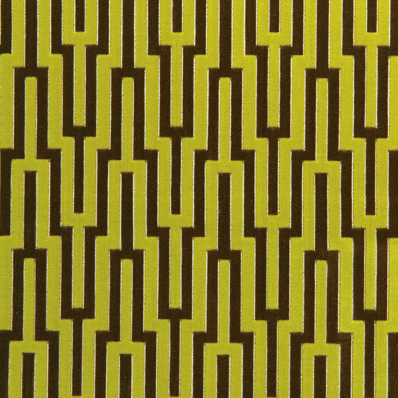 Metropolitan Velvet Bamboo Shoot 65700 by Schumacher Designer Fabric CHROMA See Sample BELGIUM HEAVY DUTY </p><p>Repeat: Horizontal: 3 1/2" (9CM) and Vertical: 6 5/8" (17CM) 55" WIDE (140CM) - Swanky Fabrics -