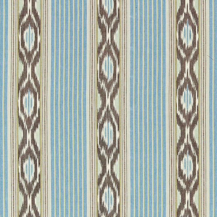Madagascar Ikat Stripe Oasis 65720 by Schumacher Fabric CHROMA LINEN 54% COTTON 46% INDIA MARTINDALE 8,000 </p><p>Repeat: Horizontal: 9" (23CM) and Vertical: 4 1/2" (11CM) 54 - Fabric Carolina -