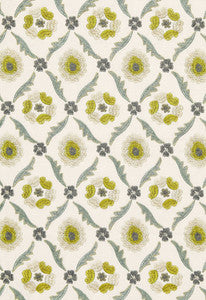 Claremont Embroidery Chartreuse 65741 by Schumacher Fabric