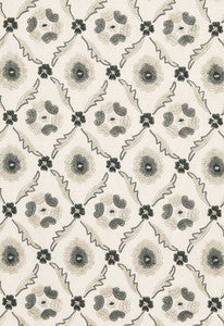 Claremont Embroidery Grisaille 65743 by Schumacher Fabric