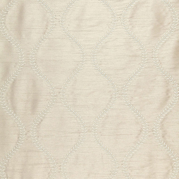 Agadir Embroidery Dove 65751 by Schumacher Fabric CHROMA See Sample INDIA HEAVY DUTY </p><p>Repeat: Horizontal: 3 1/4" (8CM) and Vertical: 7 1/2" (19CM) 50 1/2" WIDE (128CM) - Fabric Carolina -